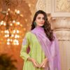 2075ffcc-cbed-4c67-a8f7-6e6fc64cdb86 Suntaara Women's Mul Chanderi 3-Piece Kurta Set – Green Lavender