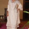 23a6f21b-75c1-431d-9b47-fd8e18114c57 Suntaara Women's Mul Chanderi 3-Piece Kurta Set – White