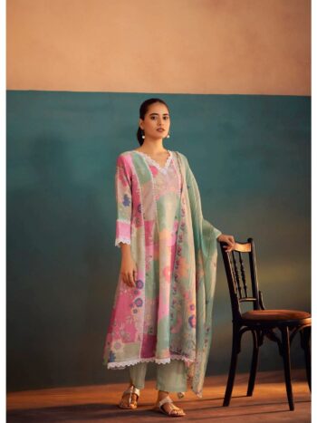 3c91c443-751b-43e8-98bf-47202266205b Suntaara Women's Pure Linen 3-Piece Kurta Set – Pink