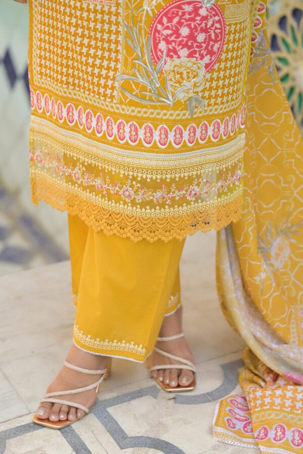 Suntaara Women's Pure Cotton 3-Piece Kurta Set – Yellow